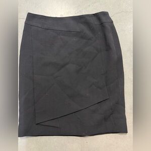 Carlisle Black Pencil Skirt with Flap Detail